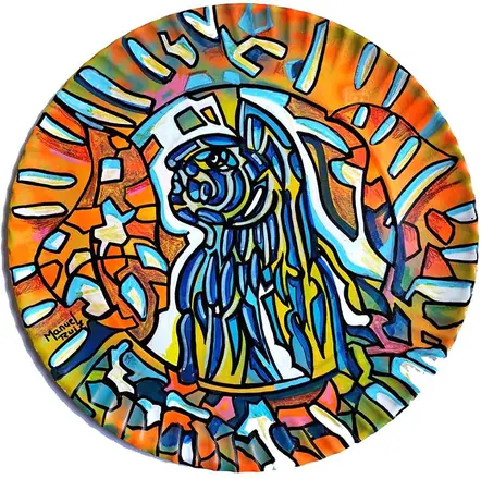 Plato pintado
