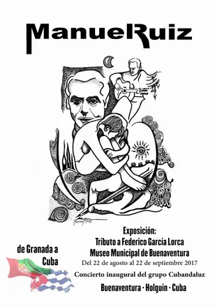 Cartel de «Tributo a Federico García Lorca». Museo Municipal de Buenaventura (Holguín), 2017